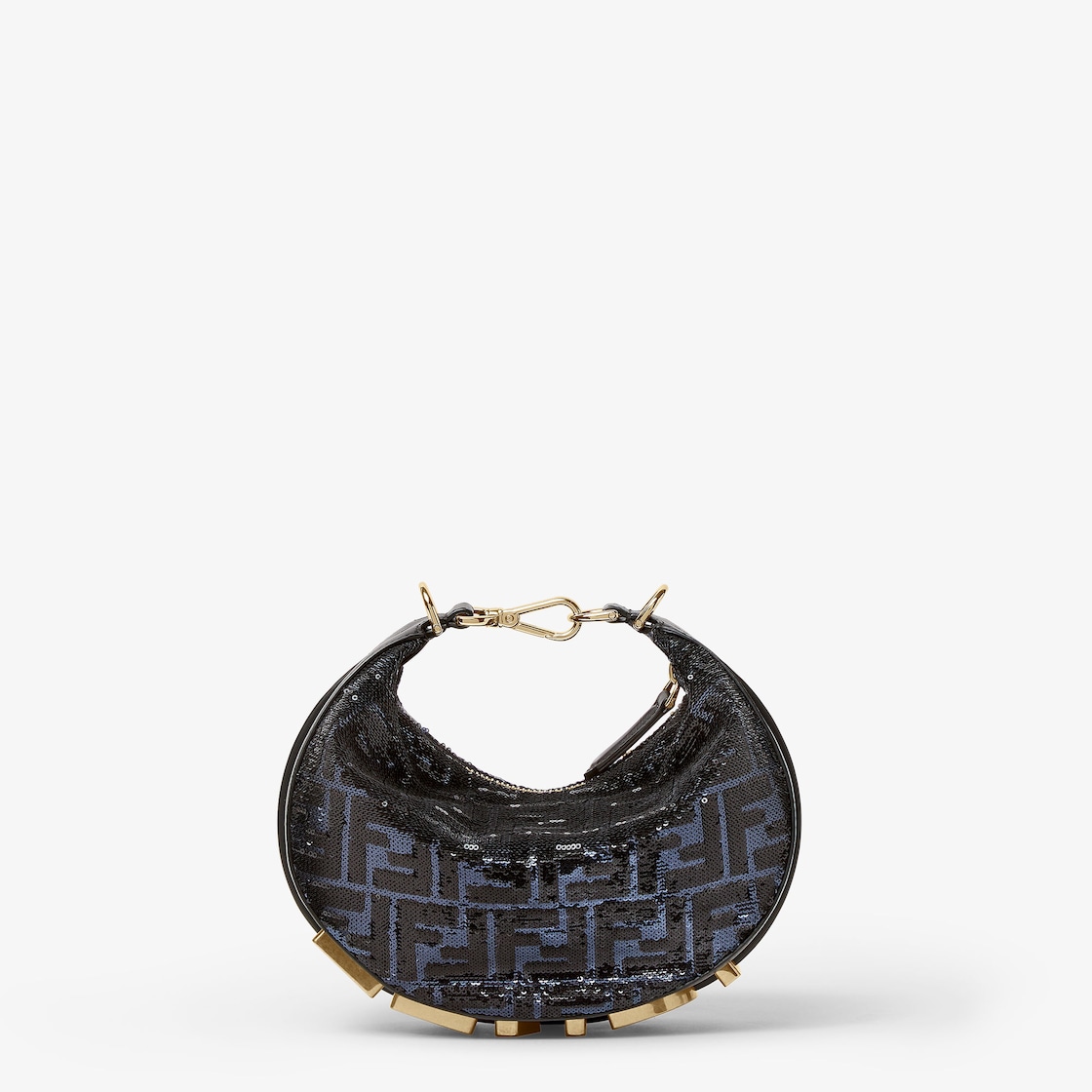 FENDI Fendigraphy Mini Blue and black FF sequin mini-bag - Image 1